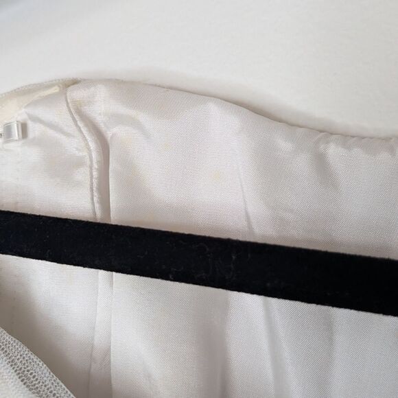 NWT Phoebe Couture Strapless Tiered Rushed Mini Formal Dress White Champagne 2 - Picture 8 of 8